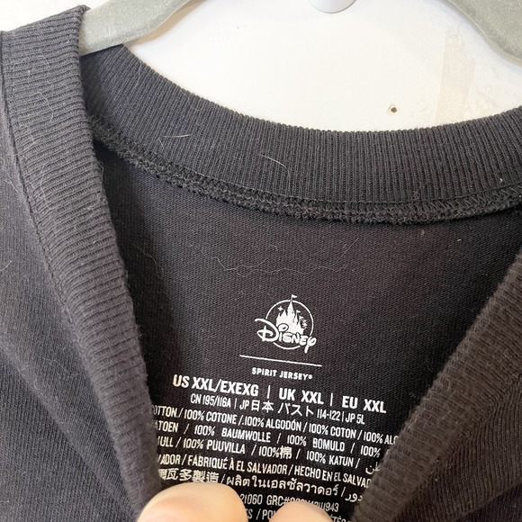 Disney Parks Happy Halloween Spirit Jersey XXL 2XL Glow in Dark Pumpkin Black - Picture 5 of 5